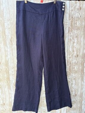 Lauren Ralph Lauren Wide Leg Linen Pants